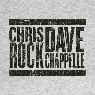 Cris Rock Dave Chappelle Black - VINTAGE RETRO STYLE T-Shirt